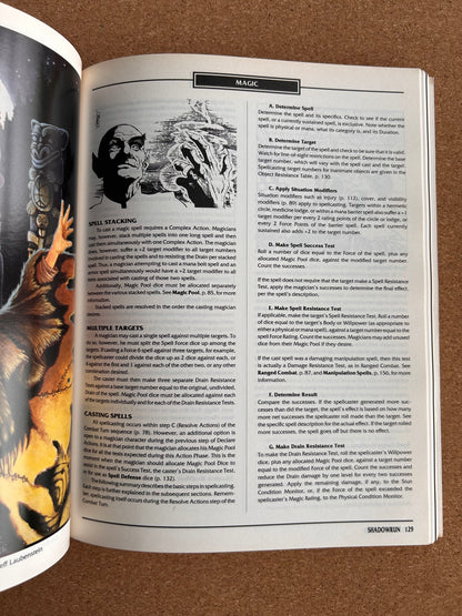 Shadowrun Second Edition - Core Rulebook 7901 - FASA Paperback (1992)