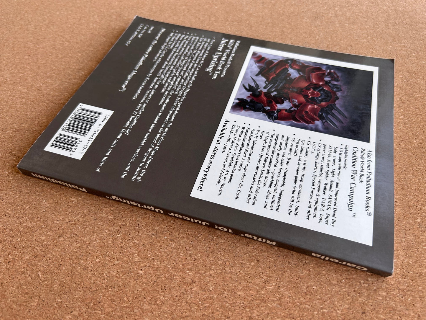 Rifts World Book Ten: Juicer Uprising - Palladium Books Paperback (1996)