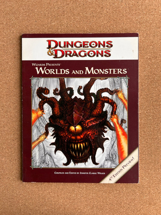 Dungeons & Dragons 4th Edition Preview - Worlds of Monsters - WOTC Paperback (2008)