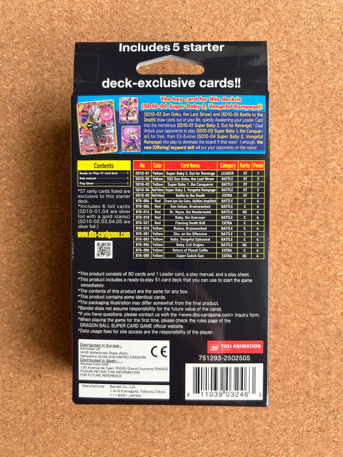 Dragon Ball Super Card Game: Parasitic Overlord [SD10] - Starter Deck - English