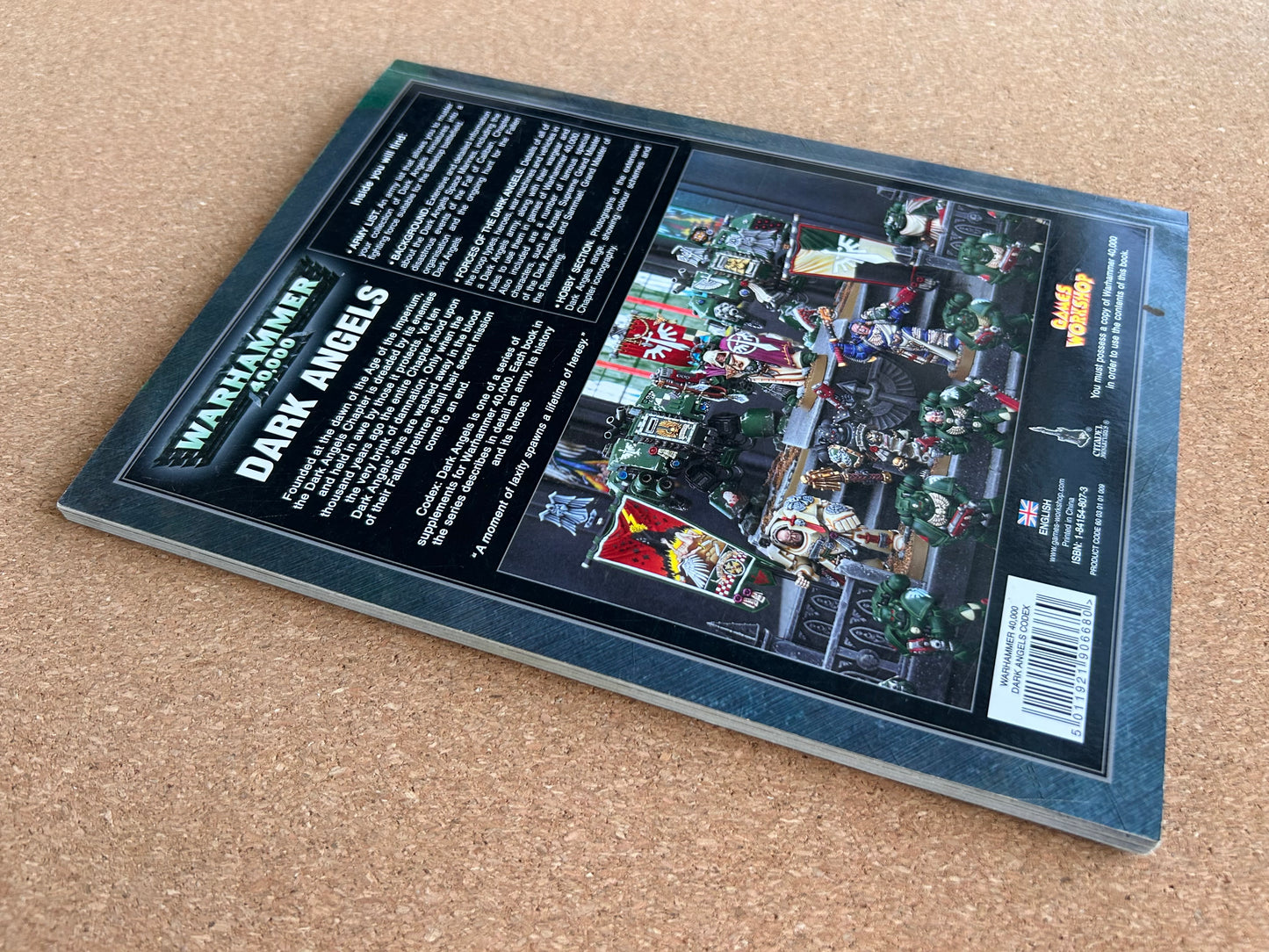 Warhammer 40K 4th Edition - Dark Angels Codex - Games Workshop Paperback (2006)