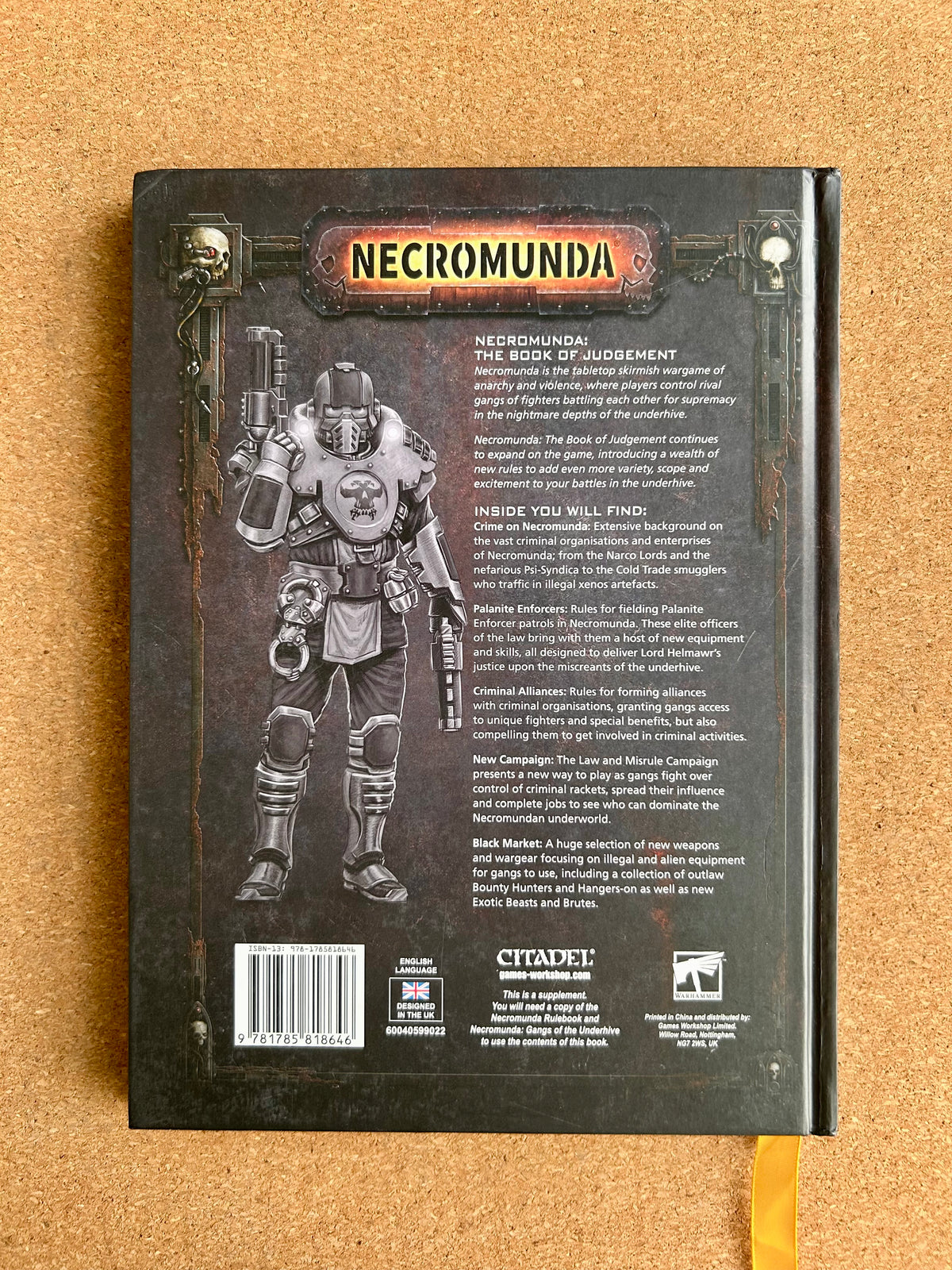 Warhammer 40K - Necromunda The Book of Judgement - Games Workshop Hardcover (2019)