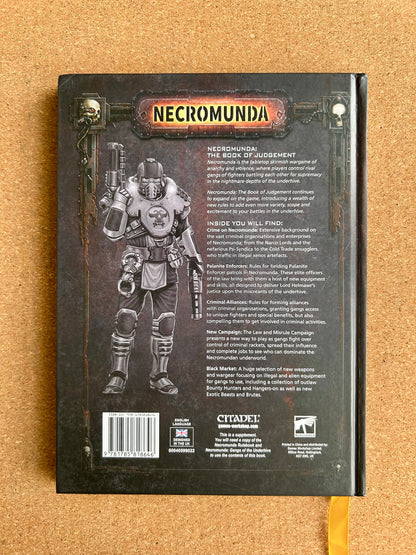 Warhammer 40K - Necromunda The Book of Judgement - Games Workshop Hardcover (2019)