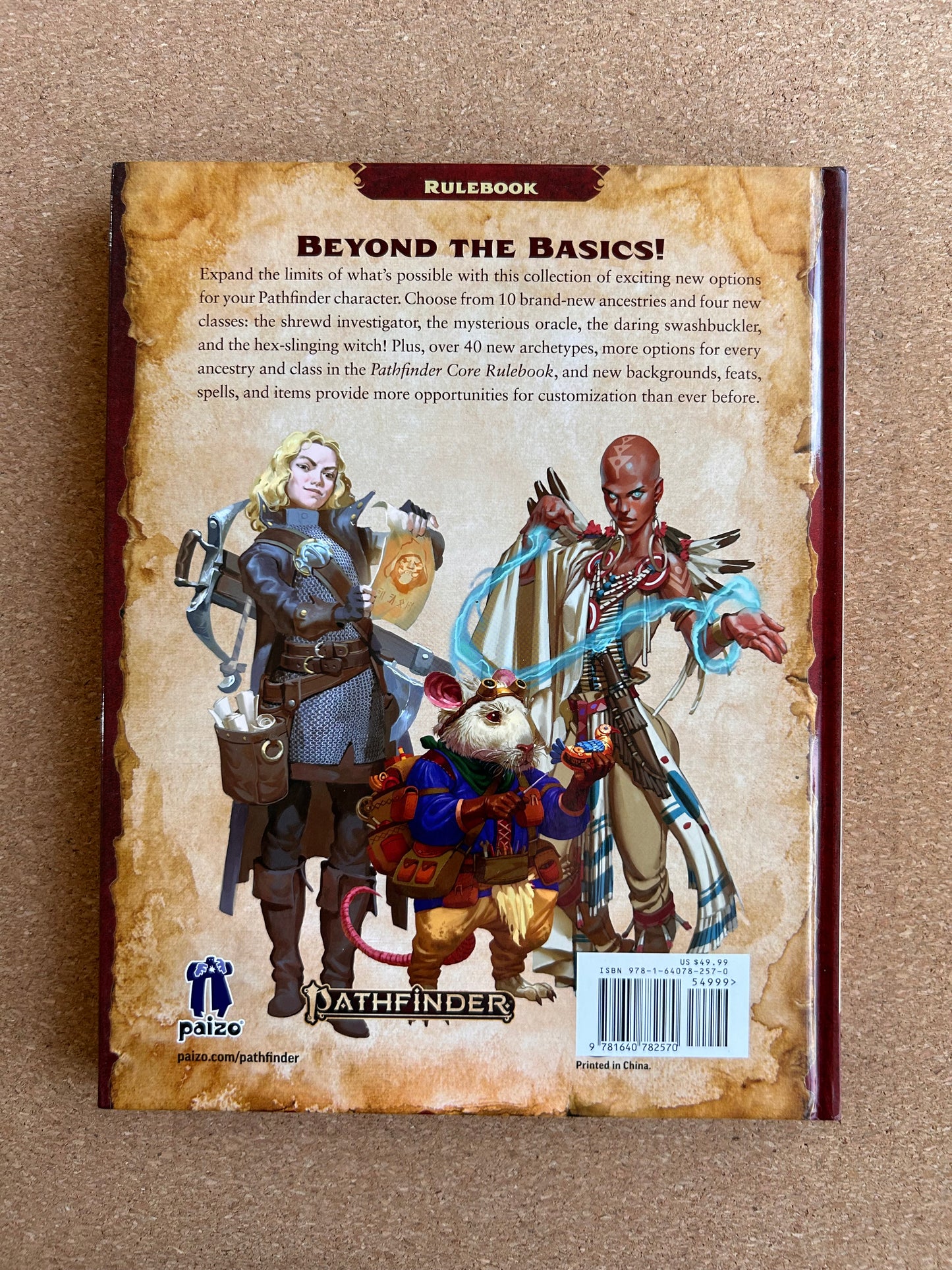 Pathfinder Second Edition - Advanced Player’s Guide - Paizo Hardcover (2019)