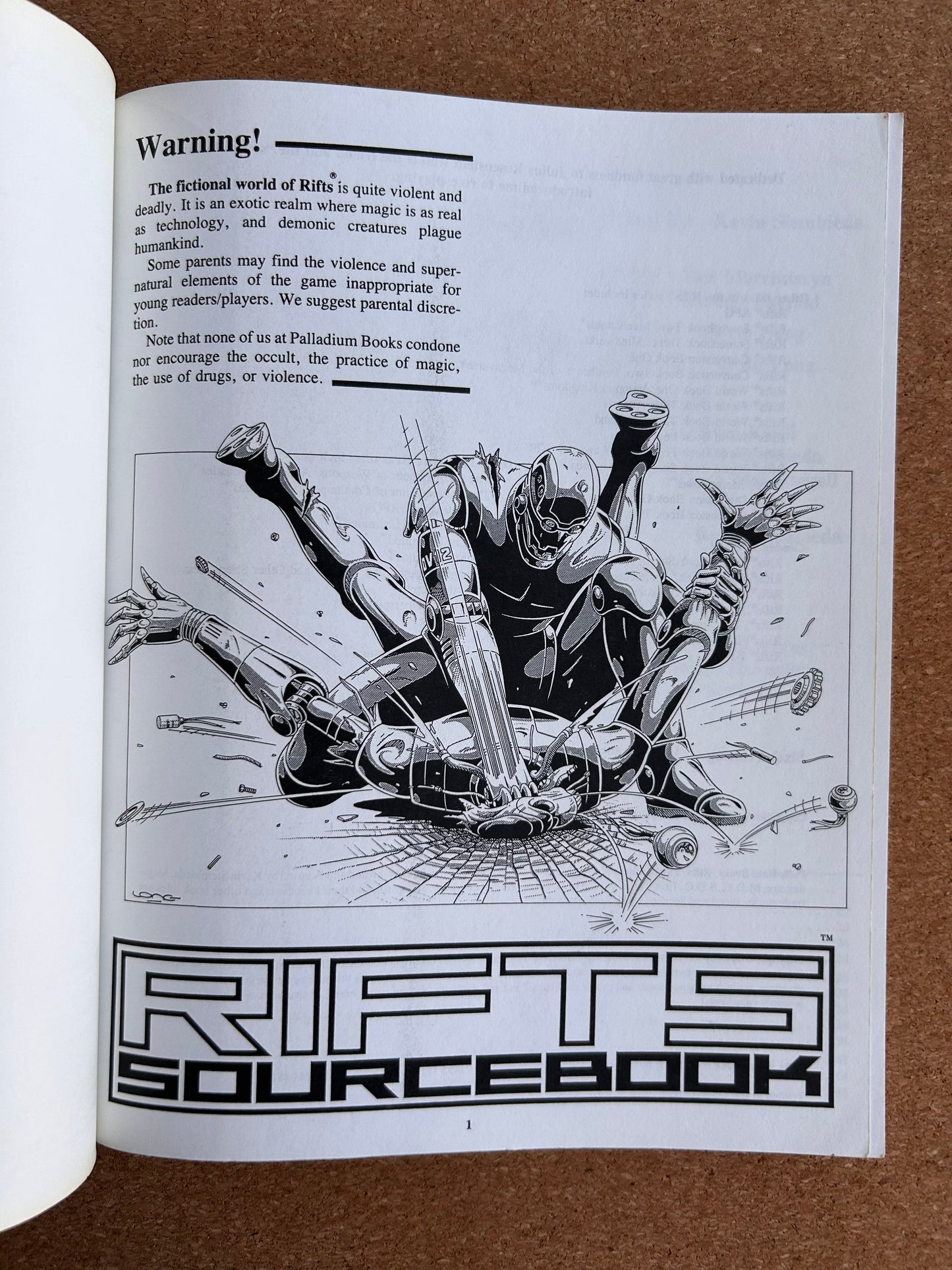 Rifts Sourcebook - Palladium Books Paperback (1995)