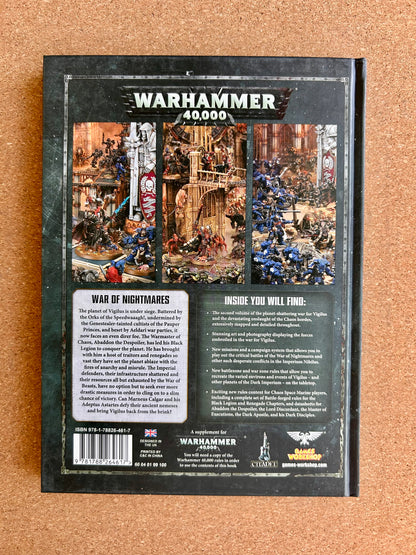 Warhammer 40K 8th Edition - Imperium Nihilus Vigilus Ablaze - Games Workshop Hardcover (2019)