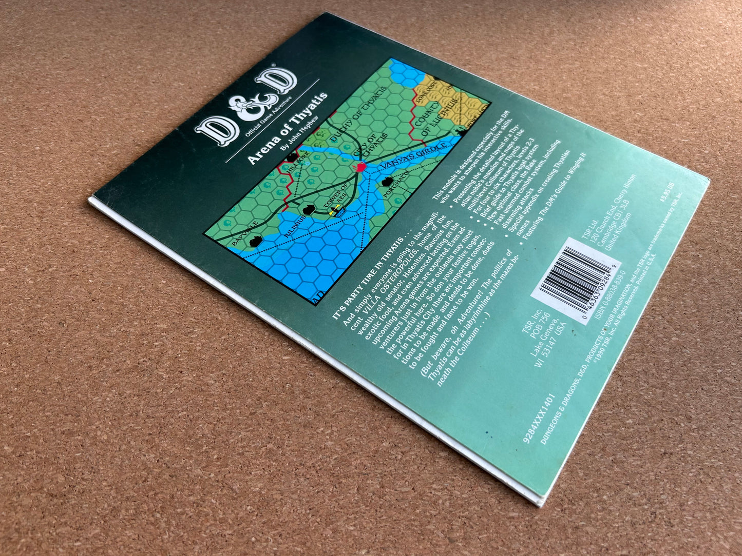 Dungeons & Dragons Adventure - Arena of Thyatis - TSR9284 - Paperback (1990)