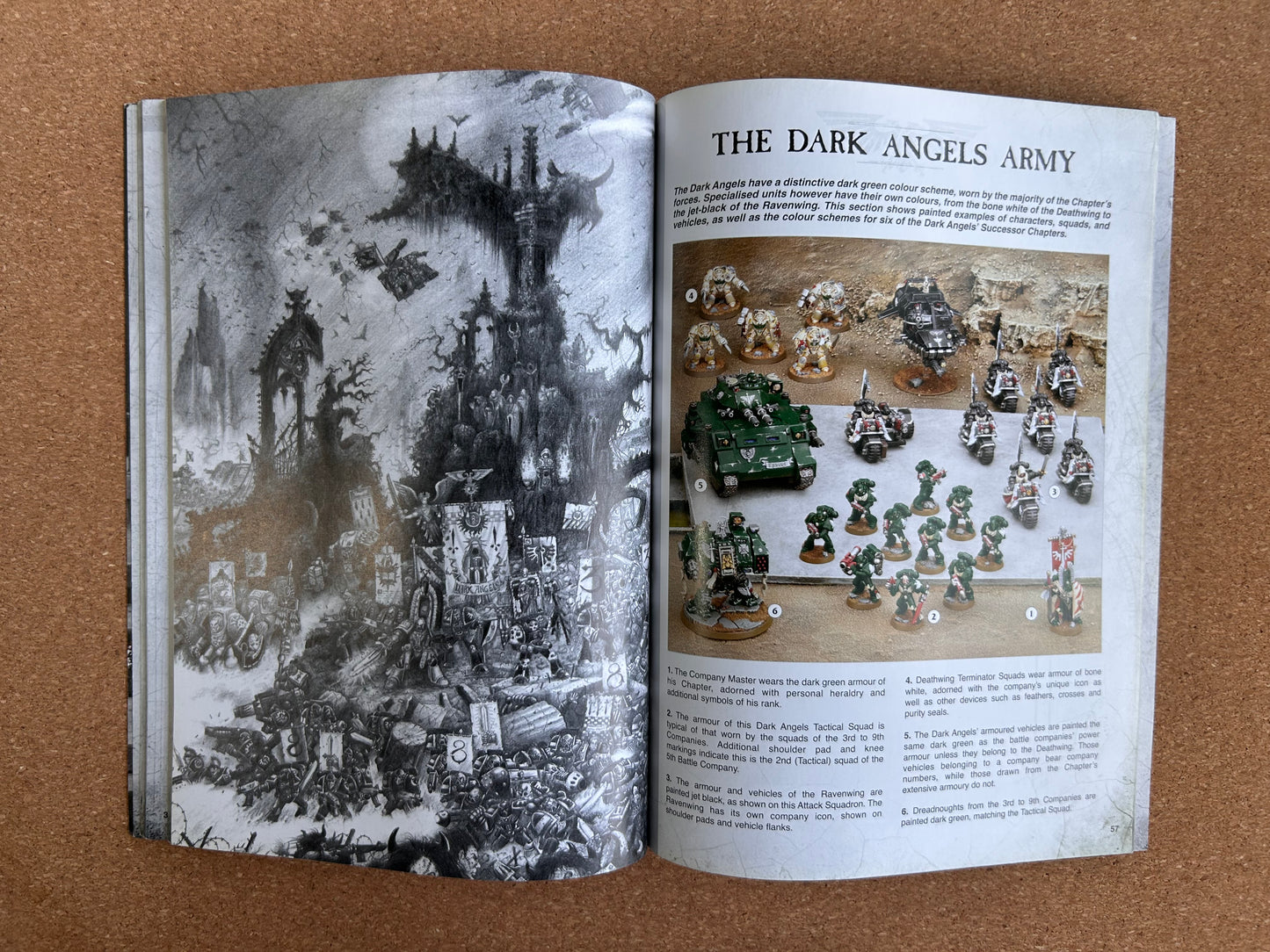 Warhammer 40K 4th Edition - Dark Angels Codex - Games Workshop Paperback (2006)