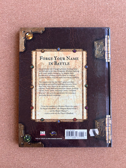Dungeons & Dragons 3.0/3.5 - Complete Warrior - WOTC Hardcover (2003)