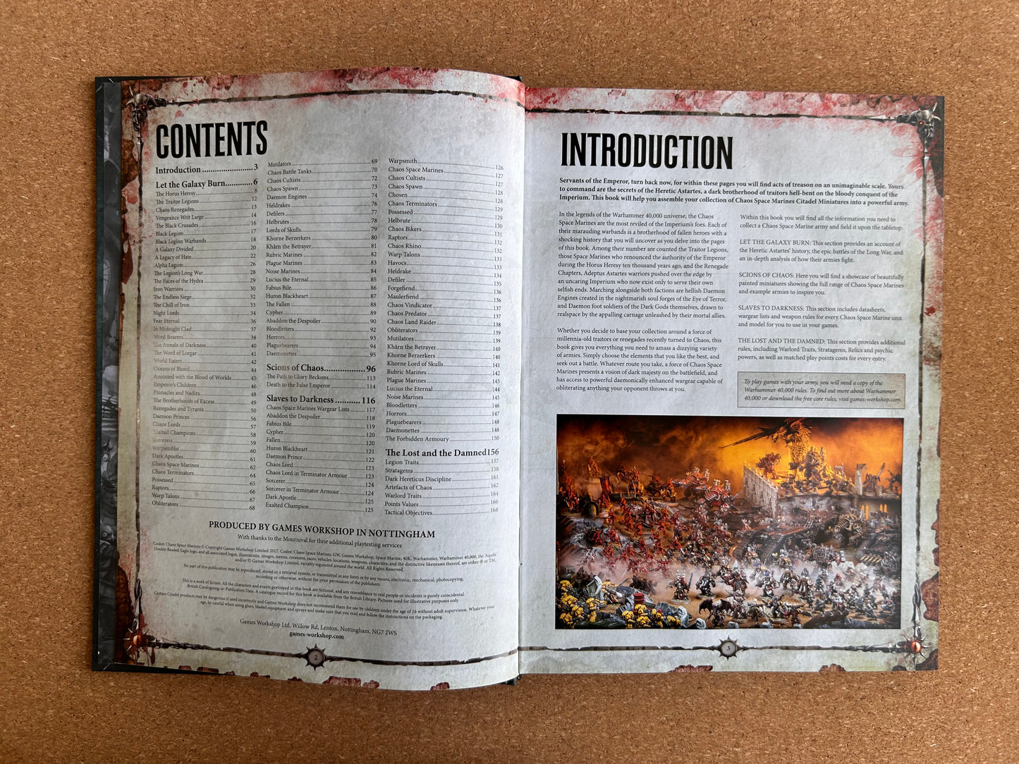 Warhammer 40K 8th Edition - Chaos Space Marines Codex - Games Workshop Hardcover (2017)