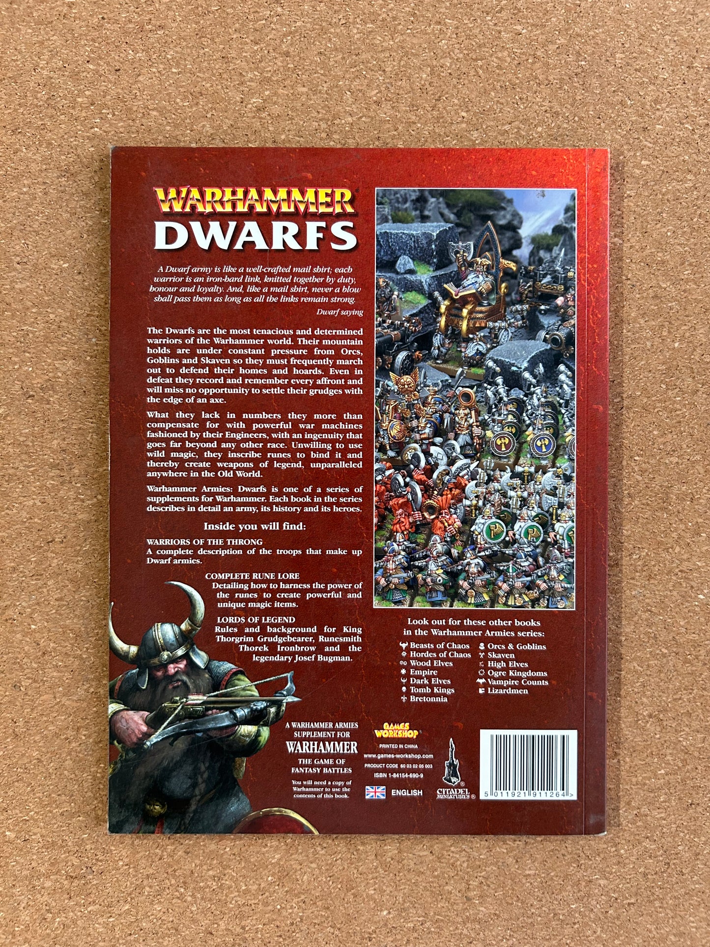 Warhammer Fantasy Armies Codex - Dwarfs - Games Workshop Paperback (2005)