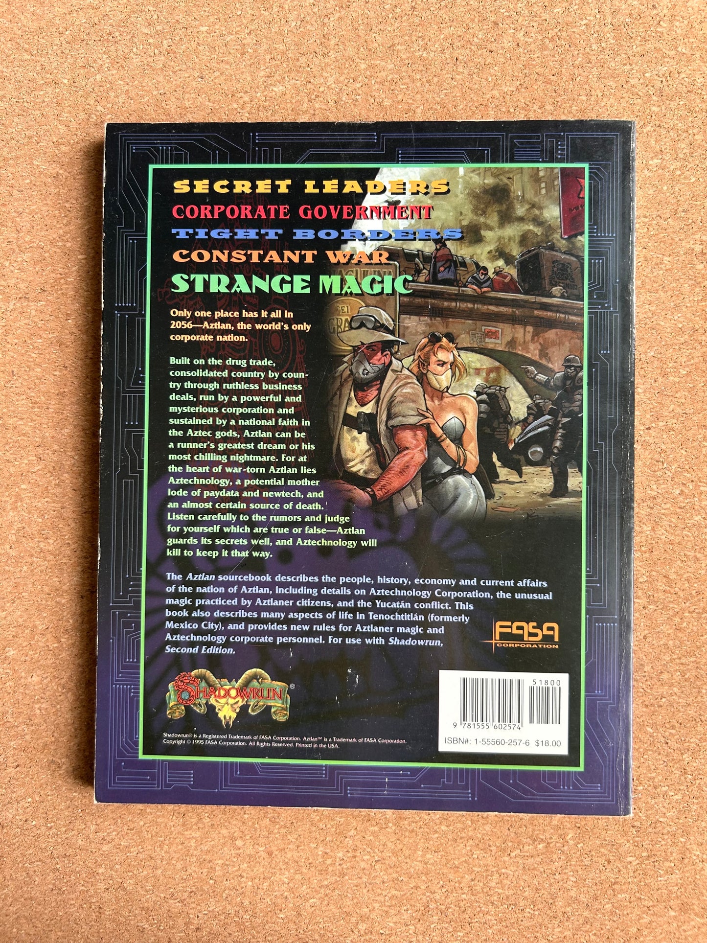 Shadowrun Second Edition - Aztlan Sourcebook 7213 - FASA Paperback (1995)