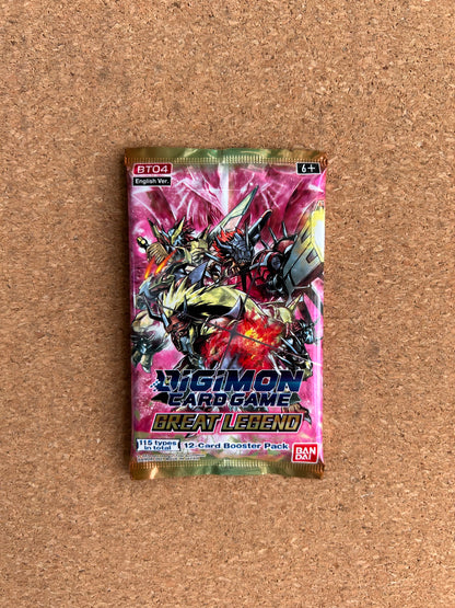 Digimon Card Game: Great Legend - 12 Card Booster Pack - English