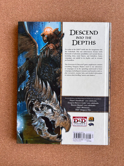 Dungeons & Dragons 4th Edition - Underdark - WOTC Hardcover (2010)