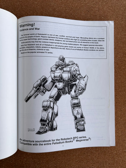 Robotech: RPG Book Eight Strike Force - Palladium Paperback (1995)