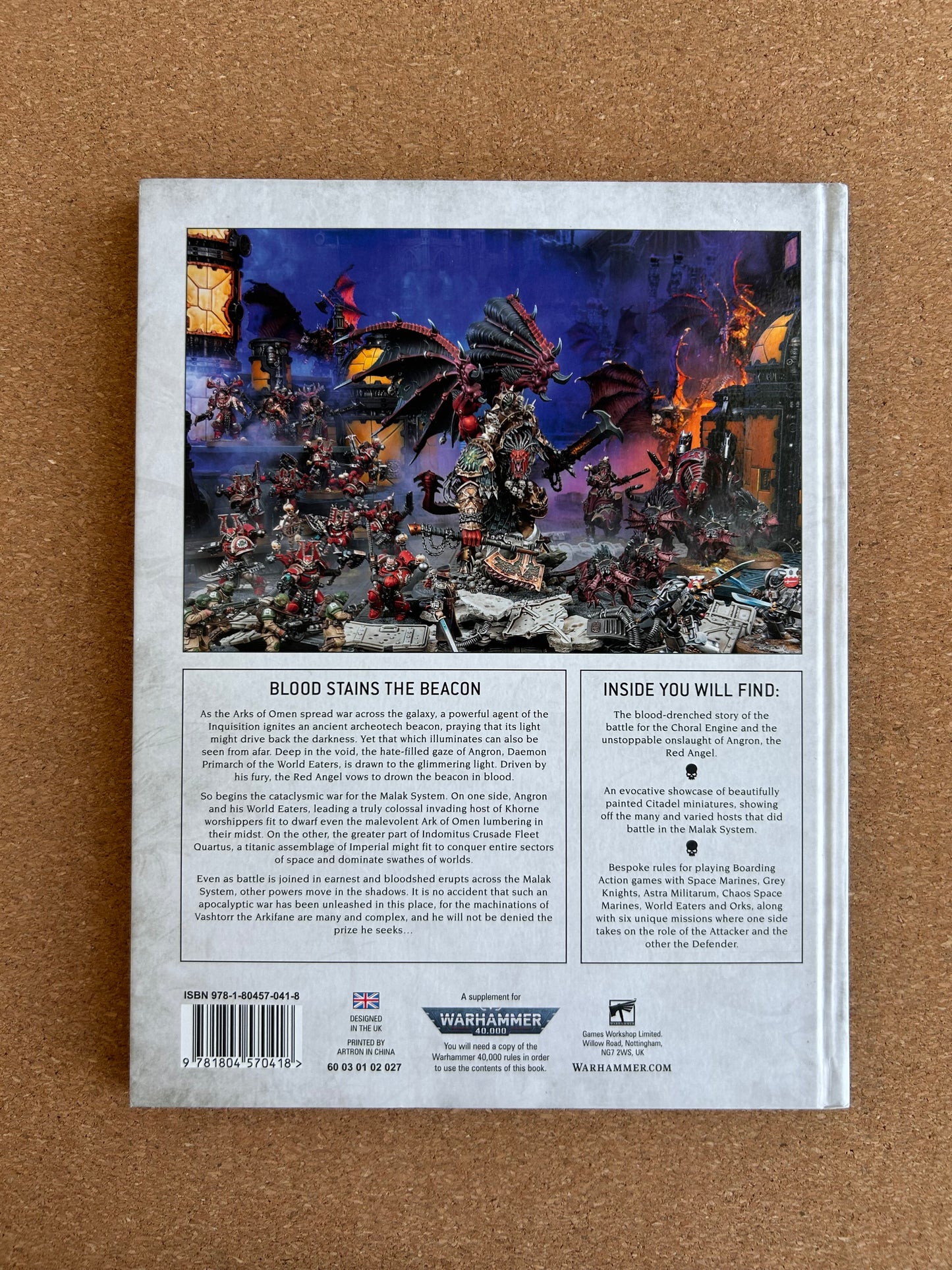 Warhammer 40K Arks of Omen: Angron - Games Workshop Hardcover (2023)