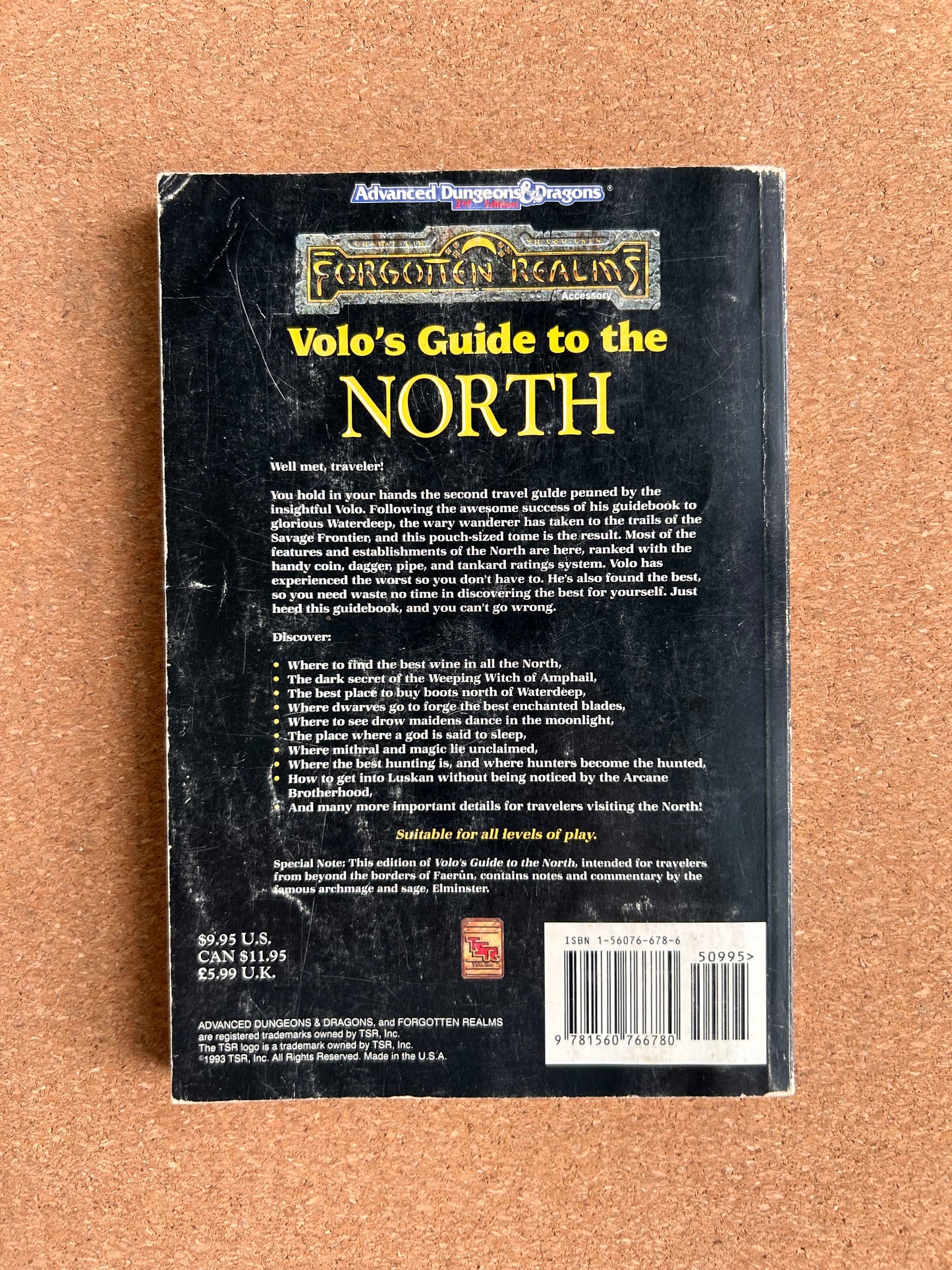 Advanced Dungeons & Dragons Forgotten Realms - Volo’s Guide to the North TSR9393 - Paperback (1993)