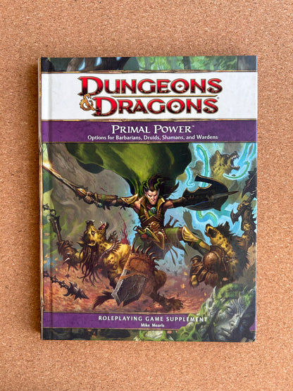 Dungeons & Dragons 4th Edition - Primal Power - WOTC Hardcover (2009)