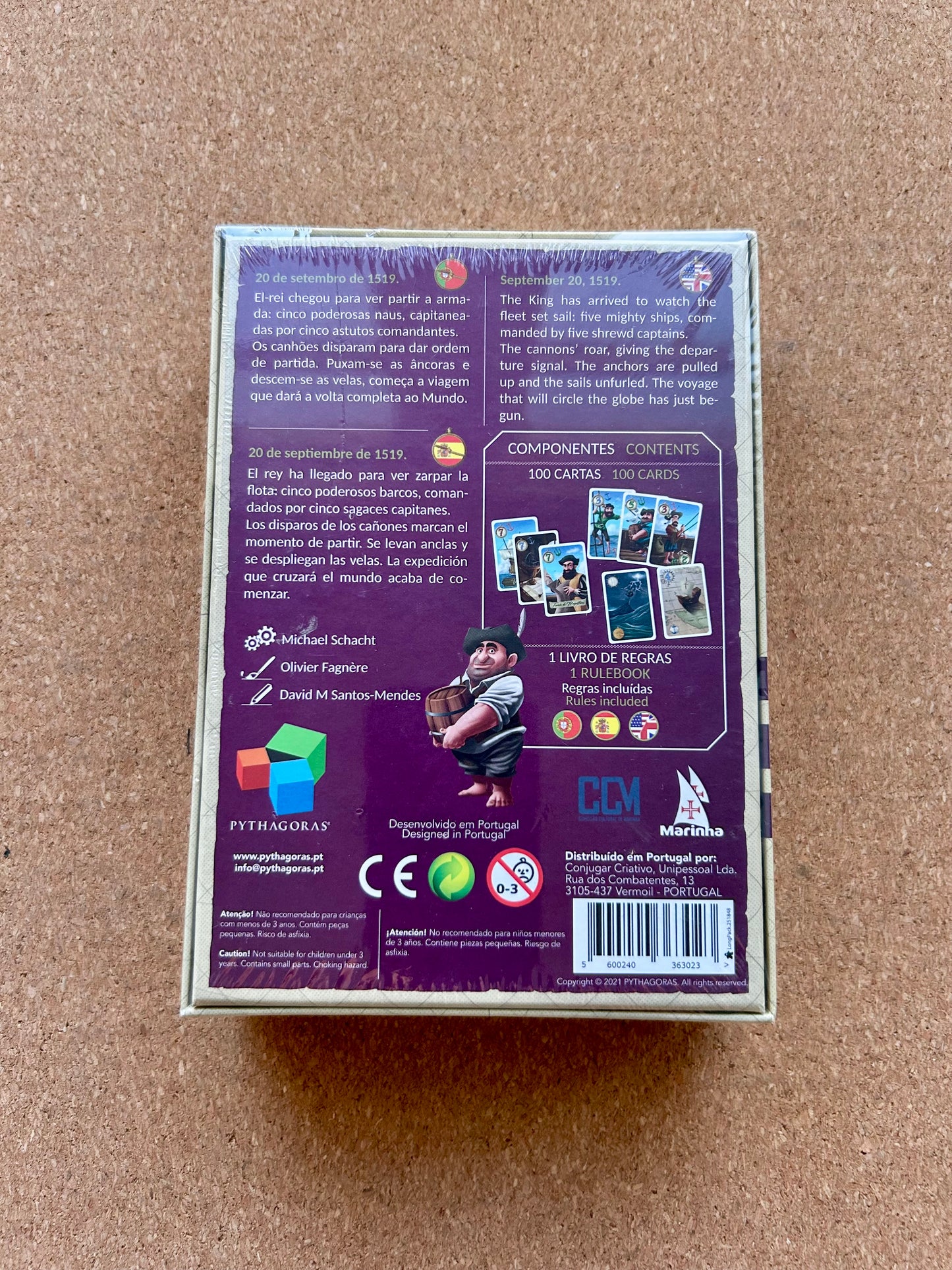 Michael Schacht Magellan Elcano Card Game - Pythagoras Games (2021)