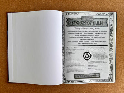 Warhammer Fantasy Roleplay 2nd Ed - Paths of the Damned Forges of Nuln  - Black Library Hardcover (2006)