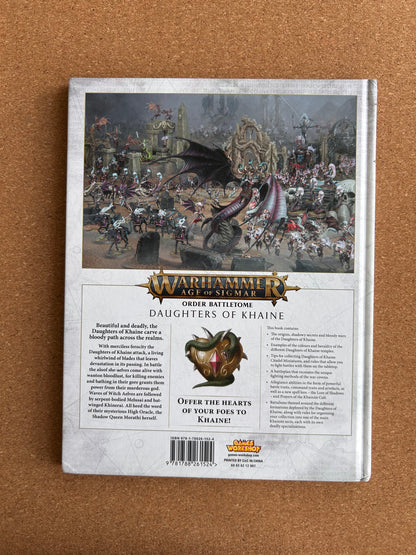Warhammer Age of Sigmar 2nd Edition - Order Battletome Daughters of Khaine - Hardcover (2018)