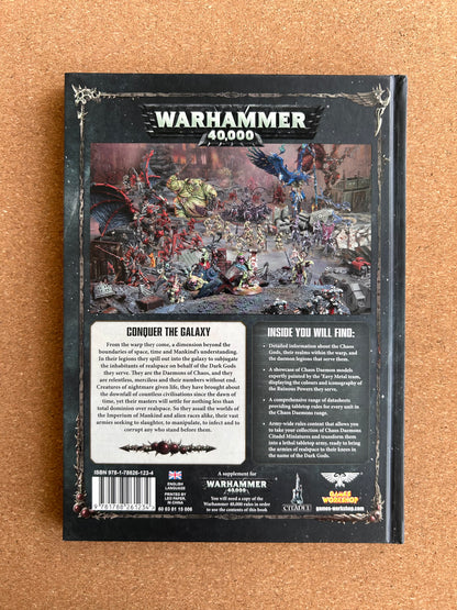 Warhammer 40K 8th Edition - Chaos Daemons Codex - Games Workshop Hardcover (2018)