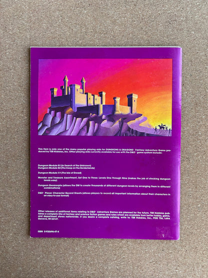 Dungeons & Dragons Module B2 - The Keep on the Borderlands - TSR9034 - Paperback (1981)