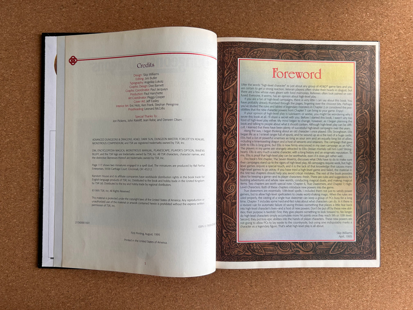 Advanced Dungeons & Dragons - Dungeon Master Option: High-Level Campaigns - TSR2156 Hardcover (1995)