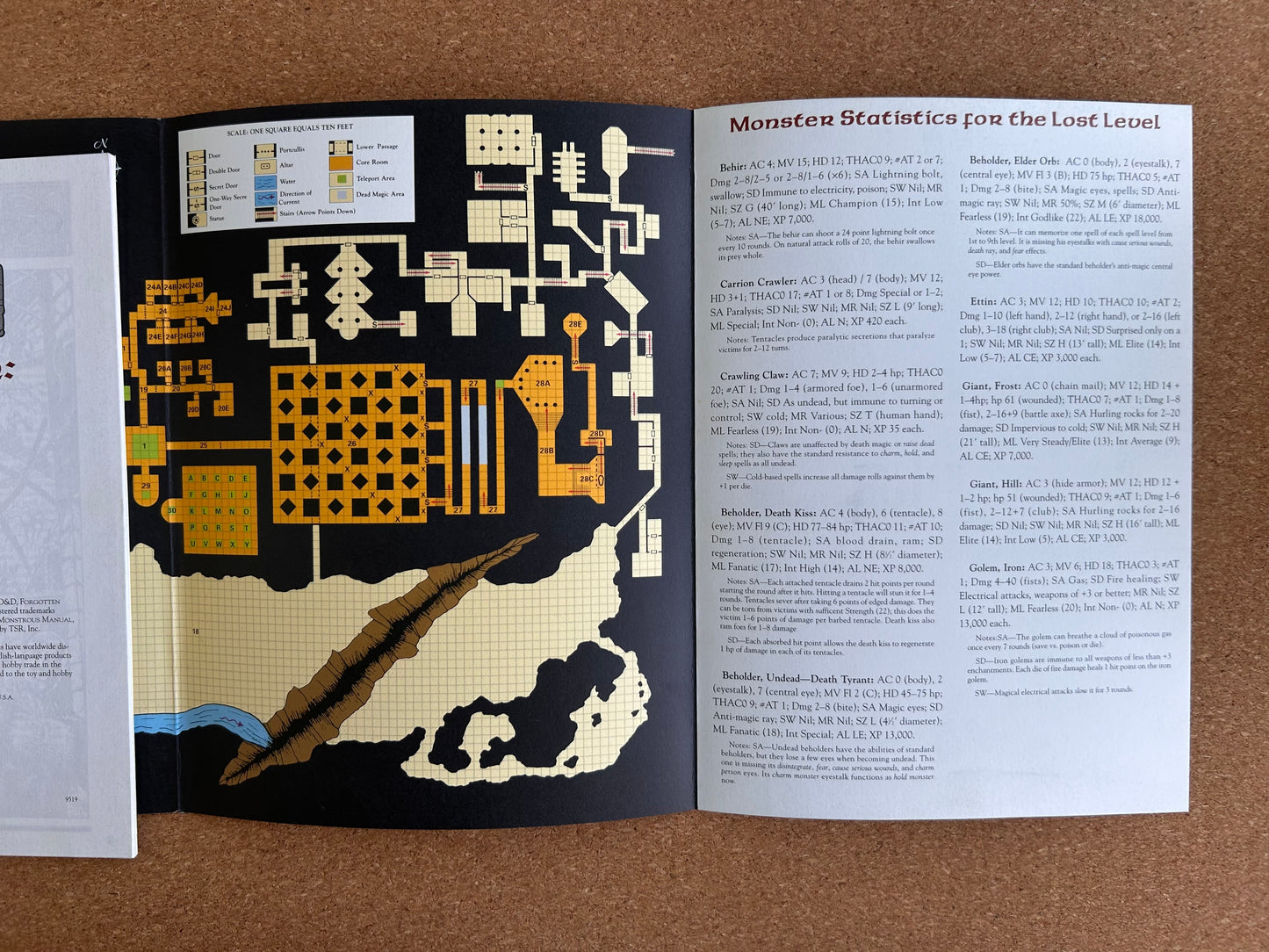 Advanced Dungeons & Dragons Forgotten Realms Adventure - Dungeon Crawl Undermountain the Lost Level - TSR9519 - Paperback (1996)