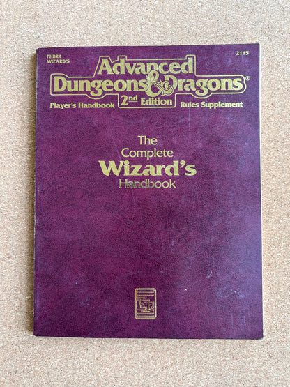 Advanced Dungeons & Dragons - The Complete Wizard’s Handbook - PHBR4 TSR2115 - Paperback (1990)
