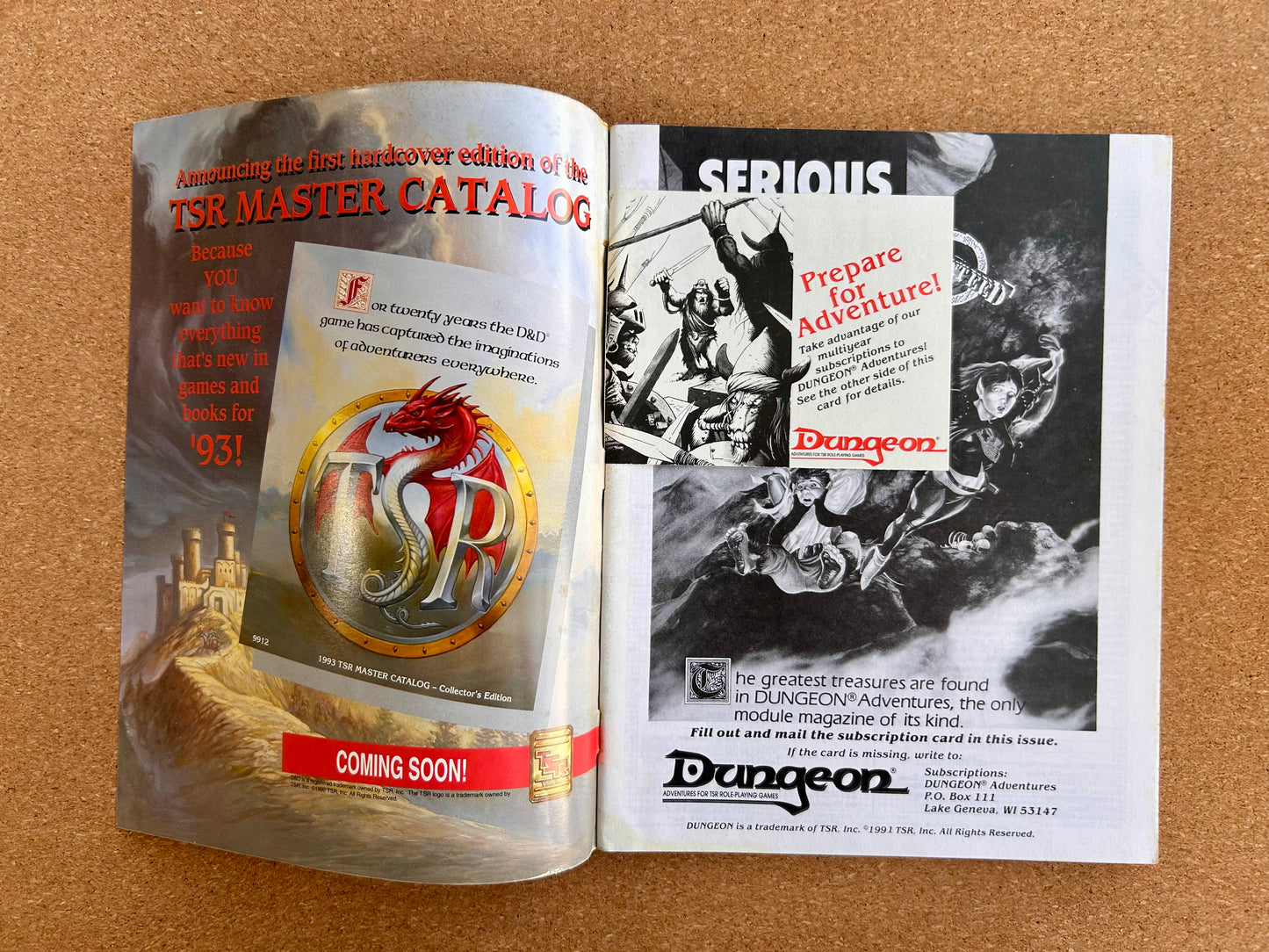 Dungeon Magazine Issue #39 - TSR Magazine (JAN/FEB 1992)