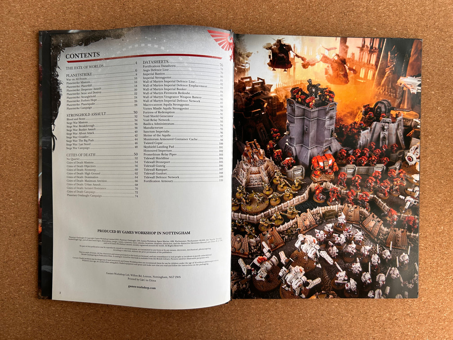 Warhammer 40K Supplement - Planetary Onslaught - Games Workshop Hardcover (2016)