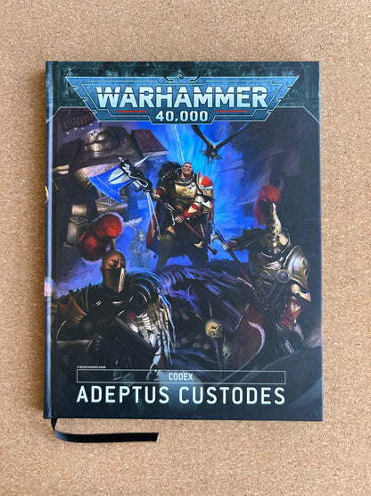 Warhammer 40K 9th Edition - Adeptus Custodes Codex - Games Workshop Hardcover (2021)