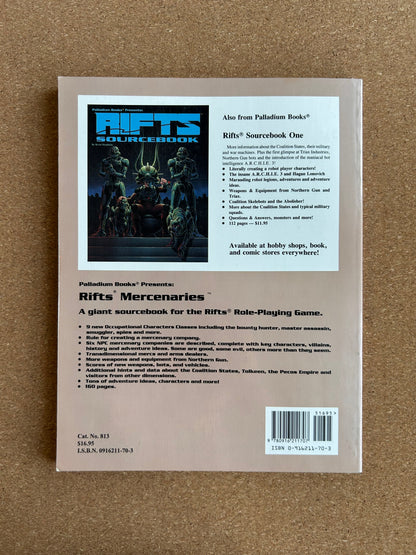 Rifts Mercenaries - Palladium Books Paperback (1996)