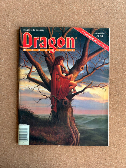 Dragon Magazine Issue #163- TSR Magazine (November, 1990) - With Insert