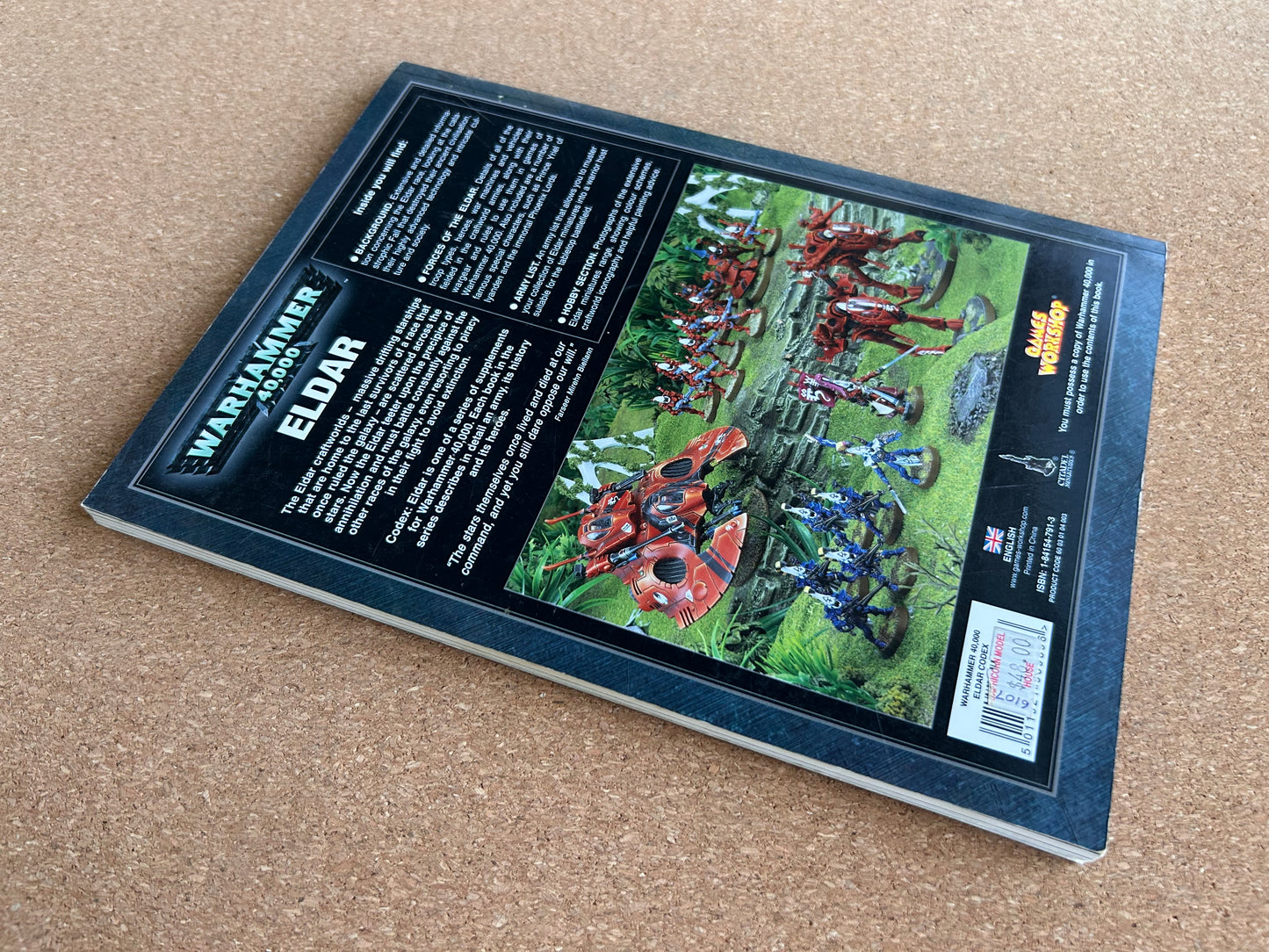Warhammer 40K 4th Edition - Eldar Codex - Games Workshop Paperback (2010)