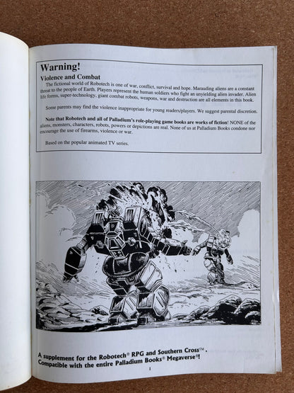 Robotech Book Seven: New World Order - Palladium Paperback (1995)