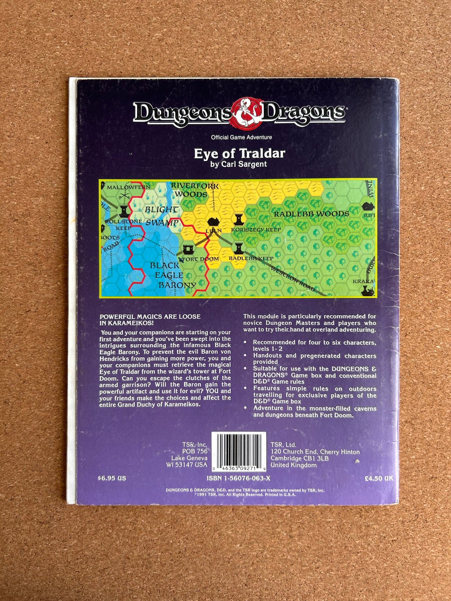 Dungeons & Dragons Adventure - Eye of Traldar - TSR9271 - Paperback (1991)