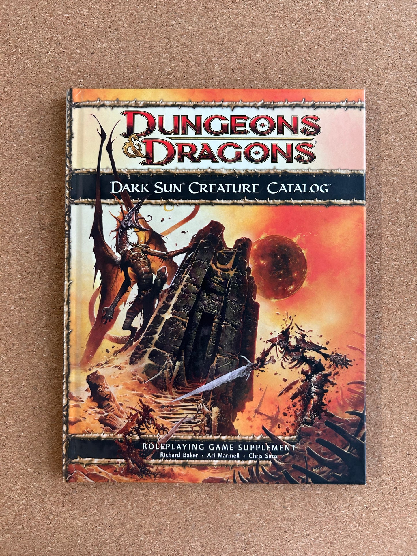 Dungeons & Dragons 4th Edition - Dark Sun Creature Catalog - WOTC Hardcover (2010)