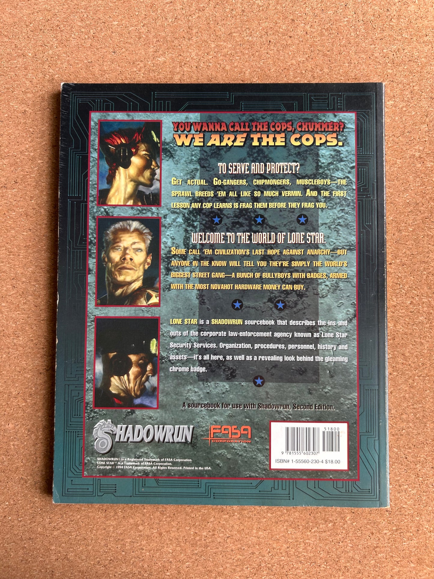 Shadowrun Second Edition - Lone Star 7115 - FASA Paperback (1994)