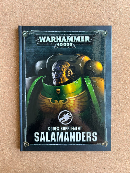 Warhammer 40K 8th Edition - Salamanders Codex Supplement - Games Workshop Hardcover (2019)