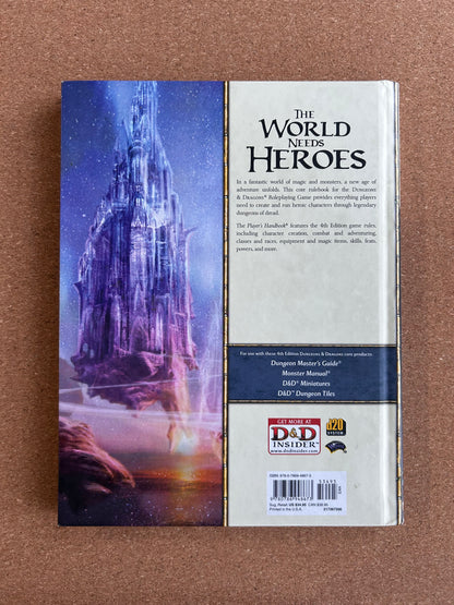 Dungeons & Dragons 4th Edition - Player’s Handbook - WOTC Hardcover (2008)