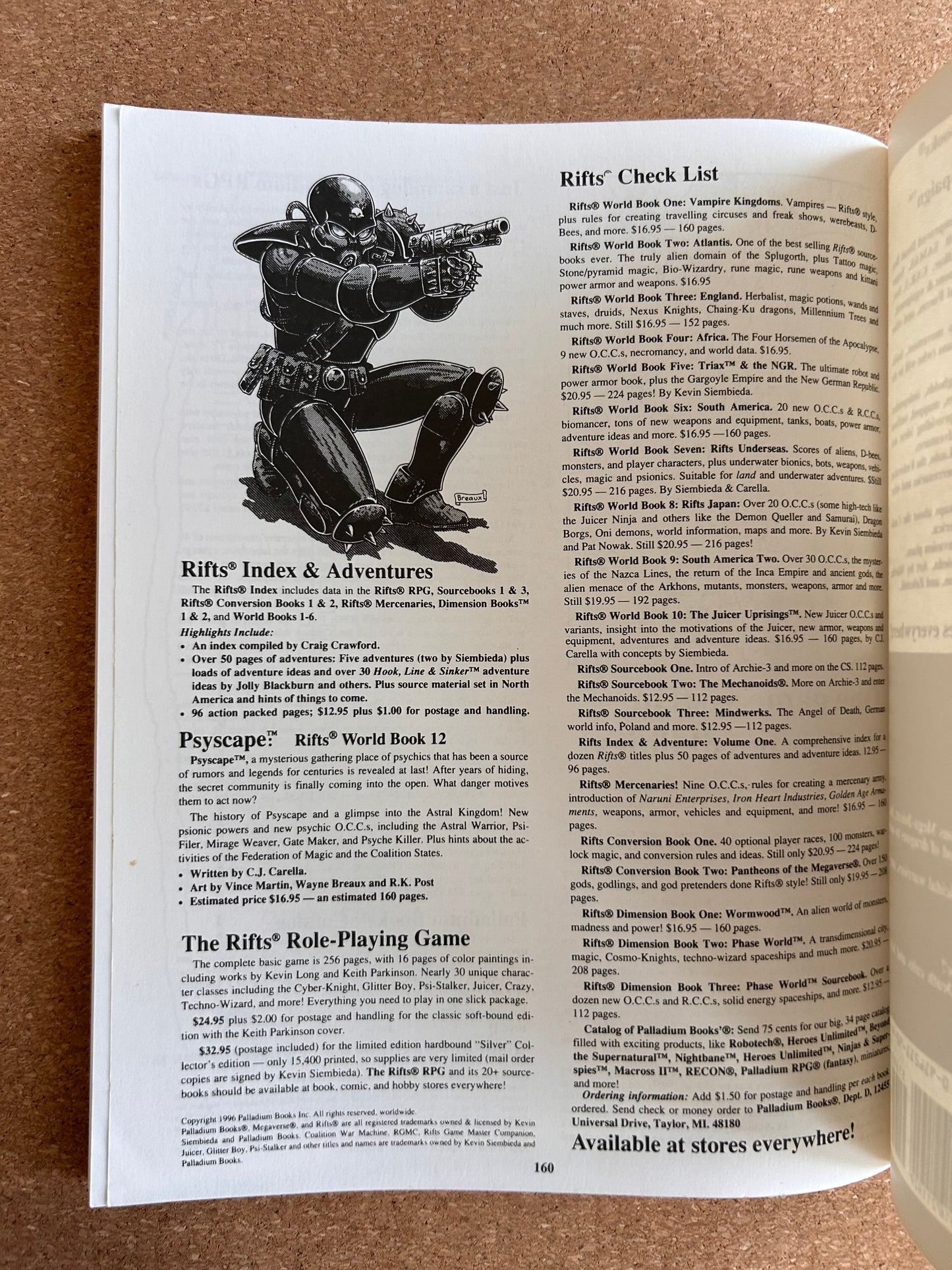 Rifts World Book Ten: Juicer Uprising - Palladium Books Paperback (1996)