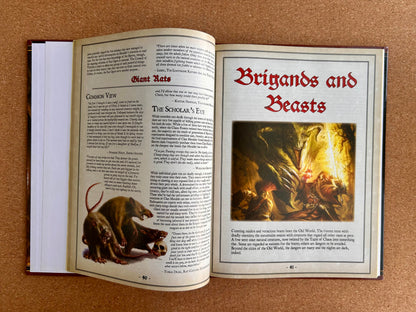 Warhammer Fantasy Roleplay 2nd Ed - Old World Bestiary - Black Library Hardcover (2005)