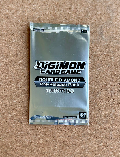 Digimon Card Game: Double Diamond Pre-Release Pack- 2 Card Booster Pack - English