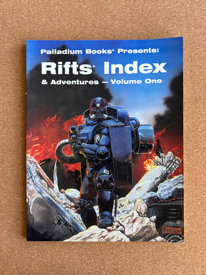 Rifts Index & Adventures - Volume One - Palladium Books Paperback 1st Print (1996)