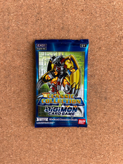 Digimon Card Game: Classic Collection [EX01] - 12 Card Booster Pack - English