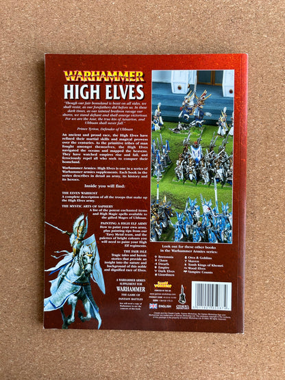 Warhammer Fantasy Armies Codex - High Elves - Games Workshop Paperback (2001)
