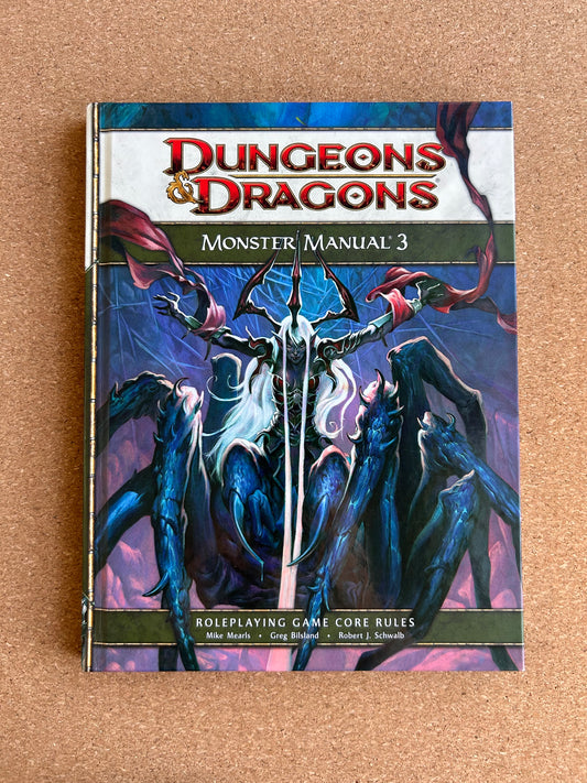 Dungeons & Dragons 4th Edition - Monster Manual 3 - WOTC Hardcover (2010)