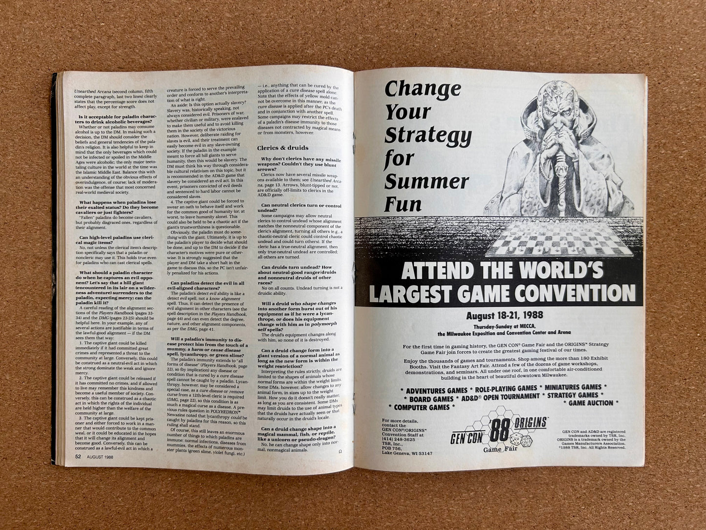Dragon Magazine Issue #136 - TSR Magazine (August, 1988)